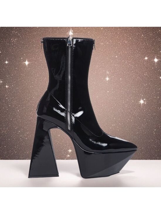 POSTER GIRL Shoes - ❤️‍🔥HP!💋Future Trippin’ Ankle Boots Dolls Kill Poster Girl Angular Flare Heel